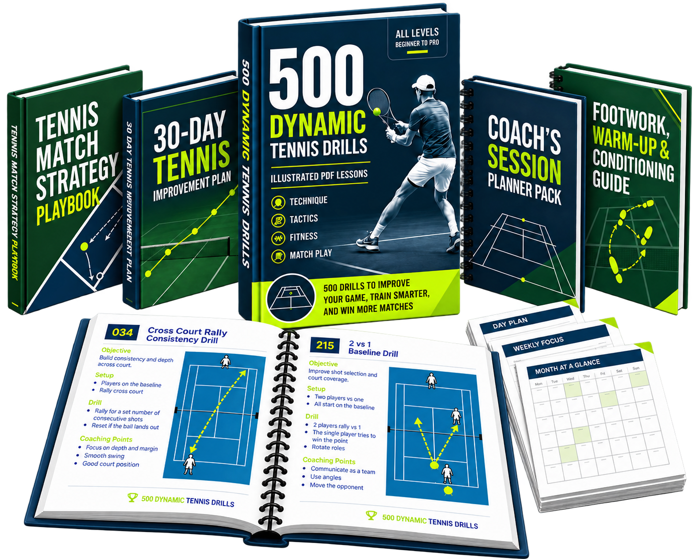 500 Dynamic Tennis Drills
